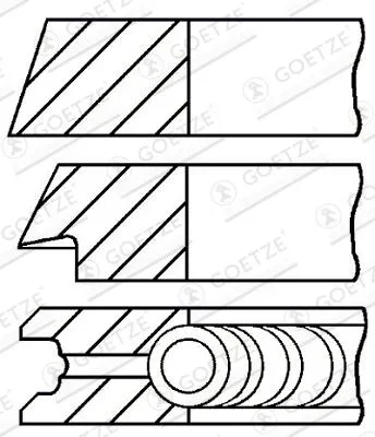 Sada pístních kroužků GOETZE ENGINE 08-701000-00 – OE 11251337399
