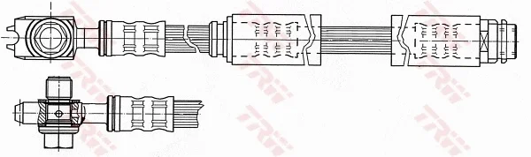 Brzdová hadice TRW PHD946 – OE 8N0611707A Brzdová hadice TRW PHD946 – OE 8N0611707A