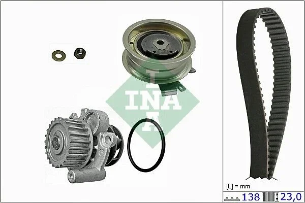 IN 530017130 Sada rozvodového řemene s vodní pumpou - KIT INA 75937