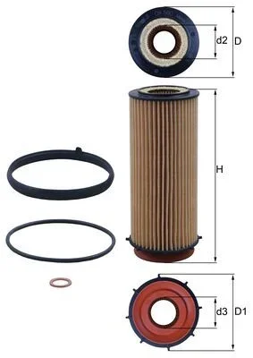 Olejový filtr KNECHT OX560D