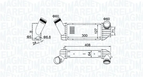 Chladič turba MAGNETI MARELLI 351319204340