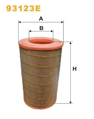 Vzduchový filtr WIX FILTERS 93123E