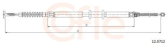 Tazne lanko, parkovaci brzda COFLE 12.0712 – OE 46847416