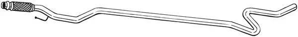 Výfuková trubka BOSAL 950-101 – OE 1717QG