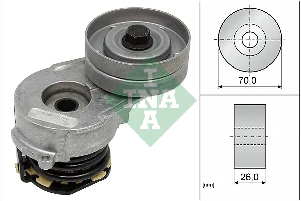 Napinaci rameno, zebrovany klinovy remen Schaeffler INA 534032110 Napinaci rameno, zebrovany klinovy remen Schaeffler INA 534032110