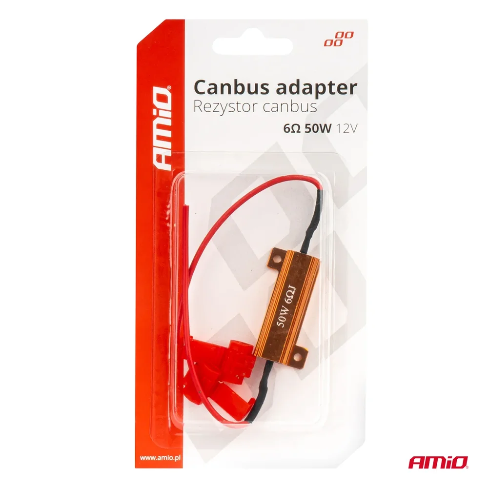 Rezistor pro LED žárovky CANBUS 6Ω 50W AMiO-04094 - Obrázek 4