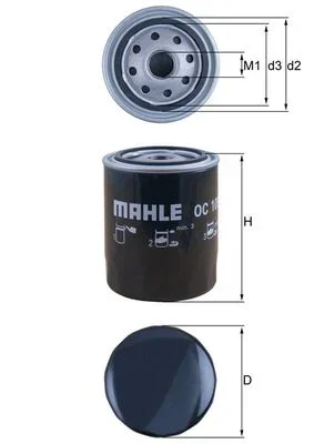 Olejový filtr MAHLE OC105