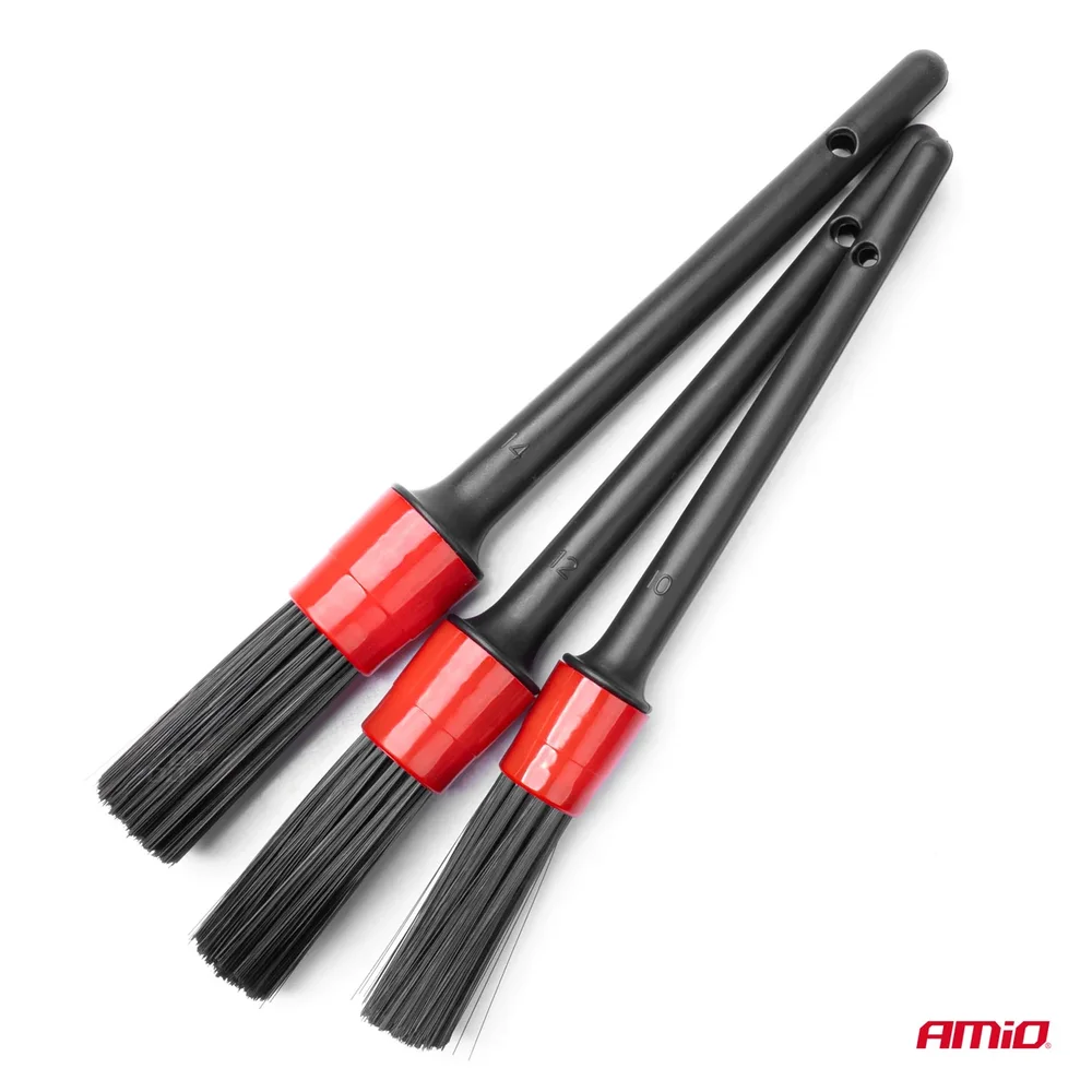Sada 3Ks kartáčků na detailing AMIO 03098 - Obrázek 3