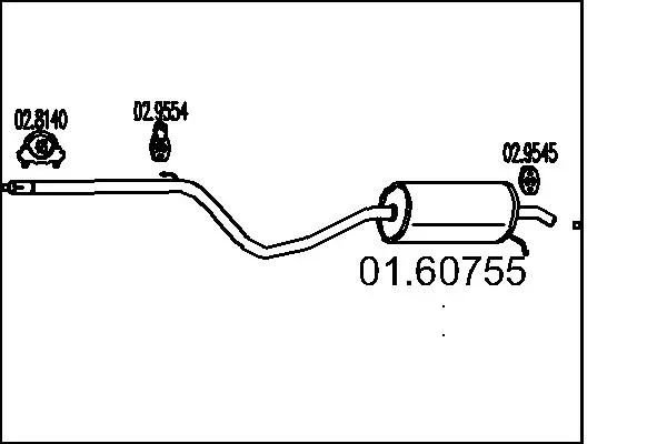Zadni tlumic vyfuku MTS 01.60755 – OE .