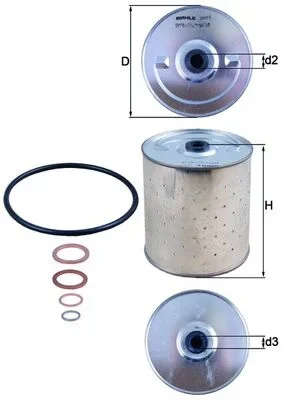 Olejový filtr MAHLE OX85D