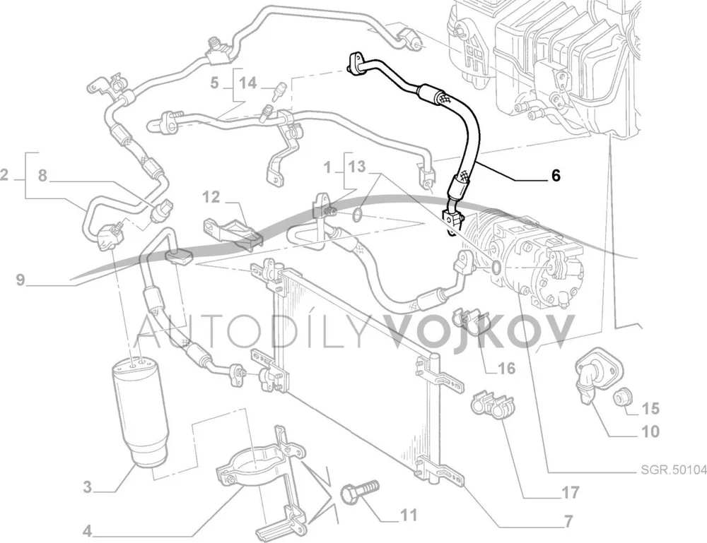 Hadice klima 46837181 v:16536 Hadice klima 46837181 v:16536
