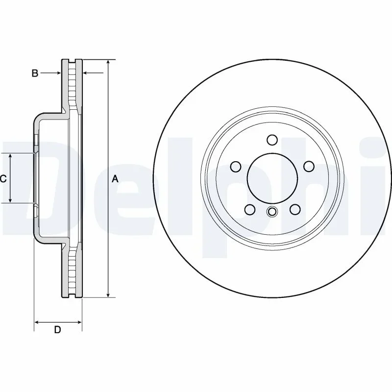 Brzdový kotouč DELPHI BG9158C – OE 34106797606