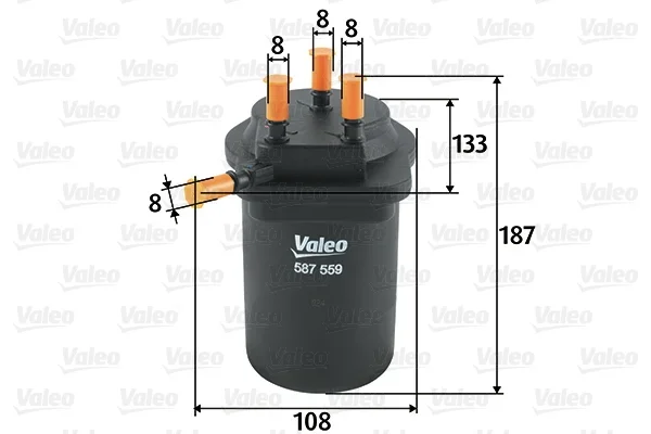 Palivový filtr VALEO 587559