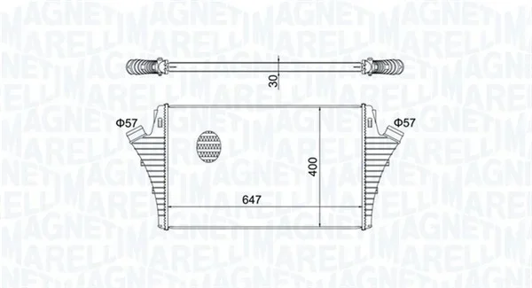 Chladič turba MAGNETI MARELLI 351319204650