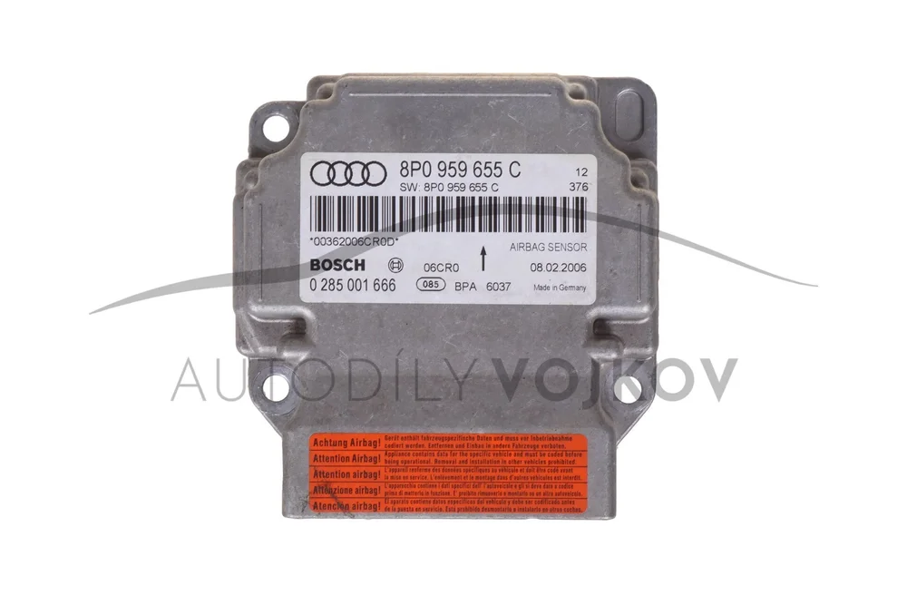 Řídící jednotka airbagu 8P0959655C v:144762 Řídící jednotka airbagu 8P0959655C v:144762