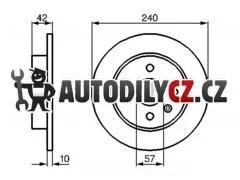 BO 0986478882 Brzdový kotouč BOSCH, lakovaný, High Carbon 85966