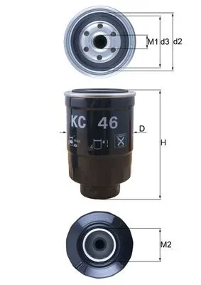 Palivový filtr KNECHT KC46
