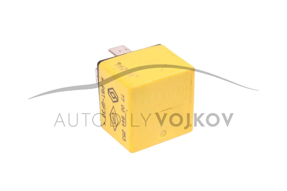 Relé žluté 12V/40A – 7700844253 v:43461 Relé žluté 12V/40A – 7700844253 v:43461